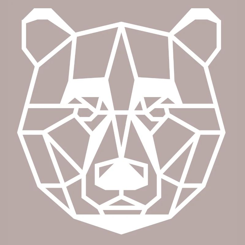 Ours composé de formes géométriques