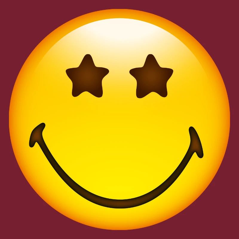 Smiley Glossy Stars