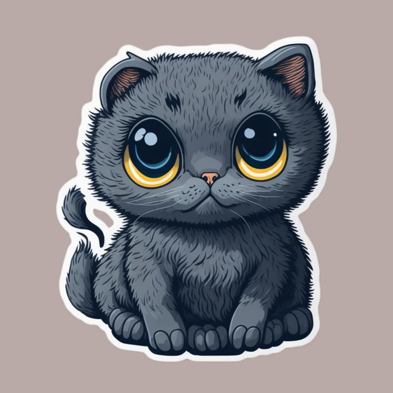 Süße Graue Katze