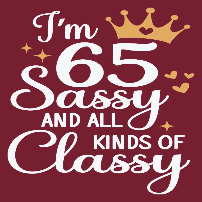 J’ai 65 ans Sassy et toutes sortes de classe