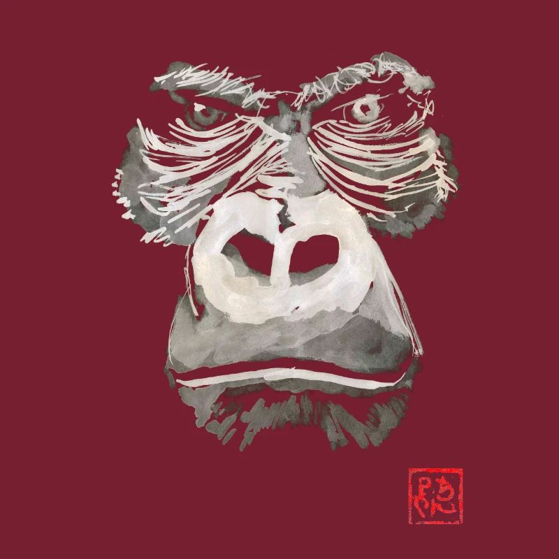 Wütender Gorilla