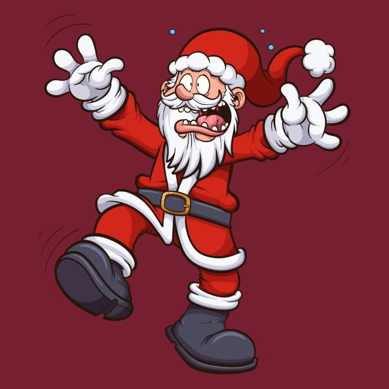 Verängstigter Weihnachtsmann