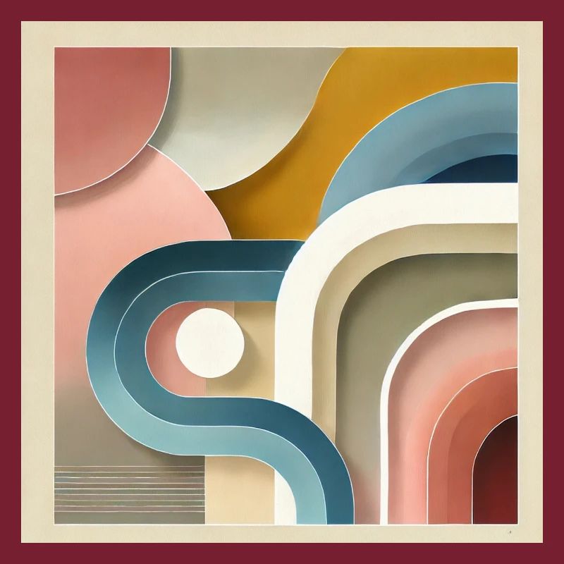 Pastell Sinfonie - Abstraktes Gemälde