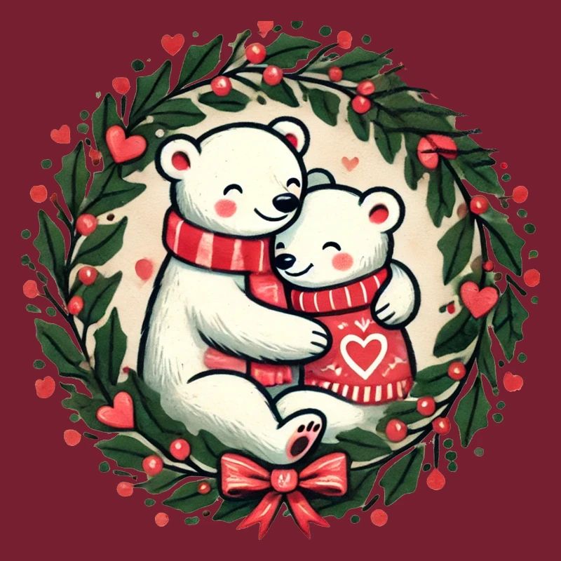 Weihnachts-Eisbären