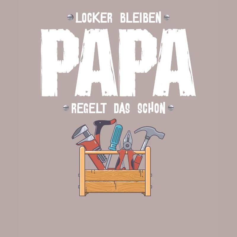 Papa Vater ist Techniker oder Handwerker Werkzeug