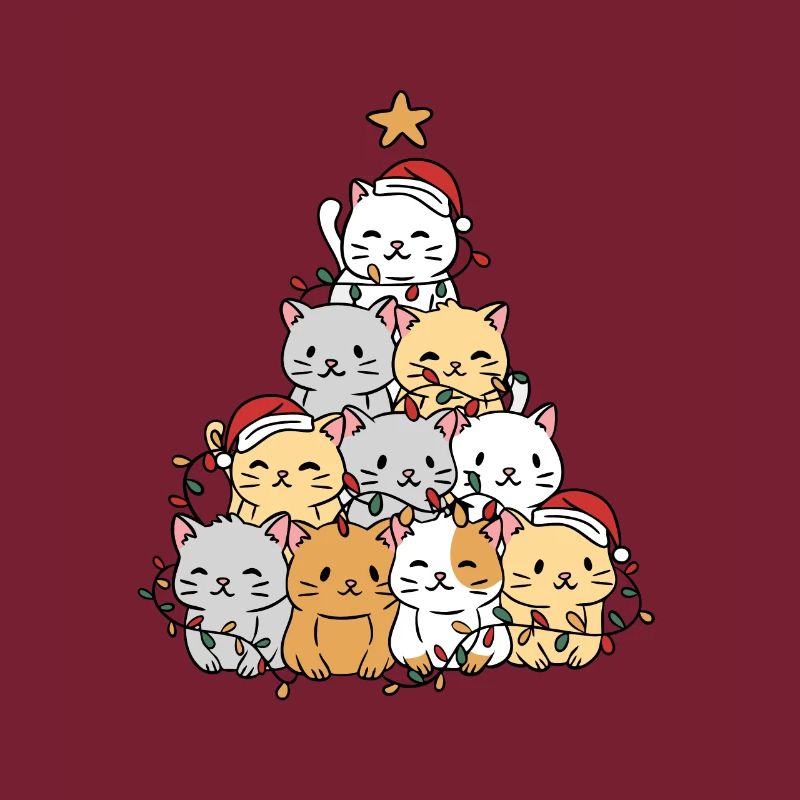Cats Xmas Tree