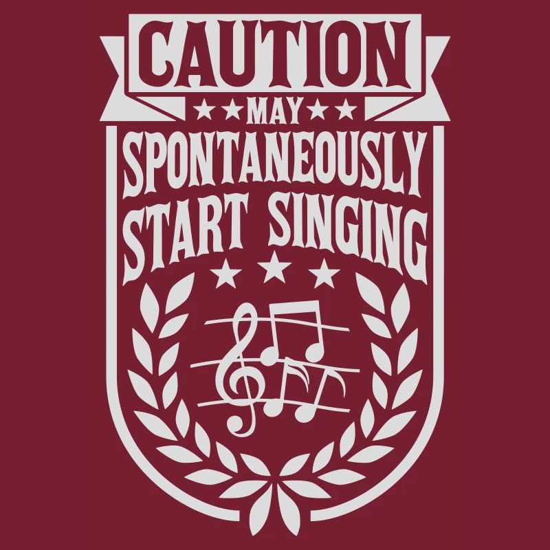may spontaneously start singing
