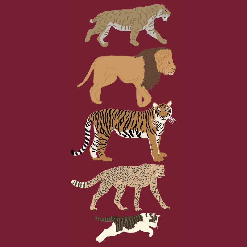 Evolution Chat Lion Guépard Vertical multicolore