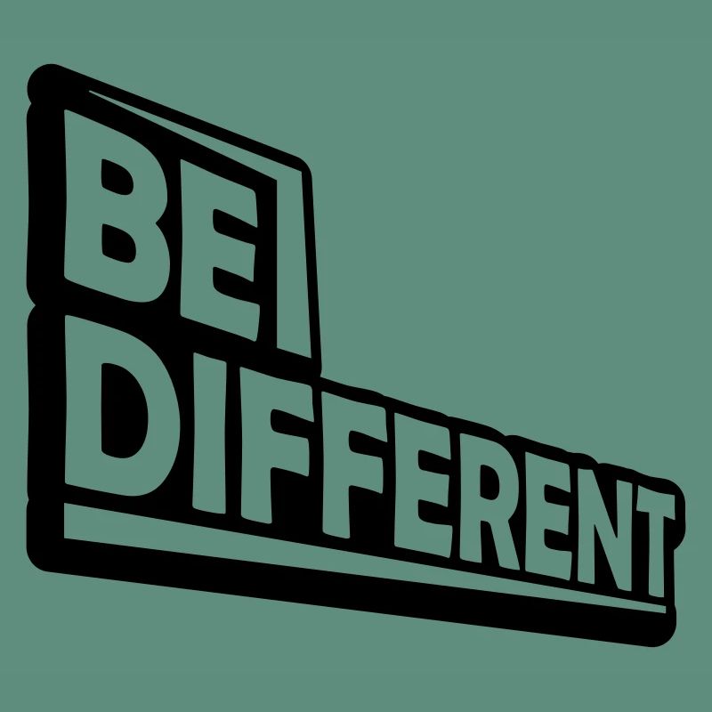 Soyez différent Logo Design