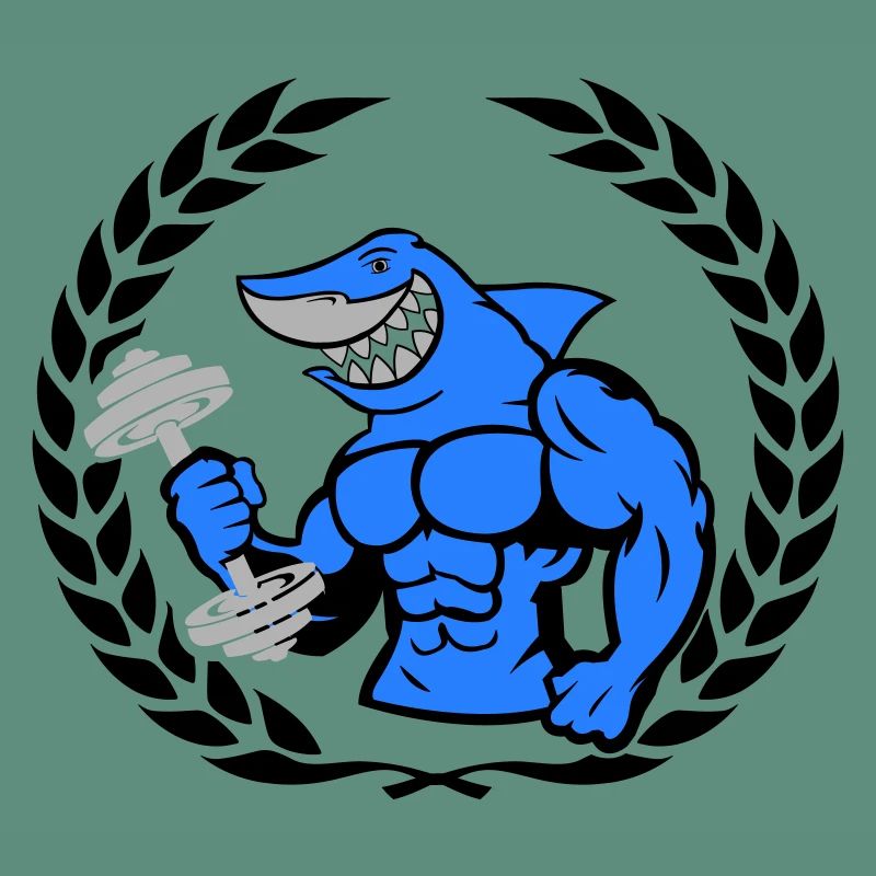 Haltère de musculation requin requin