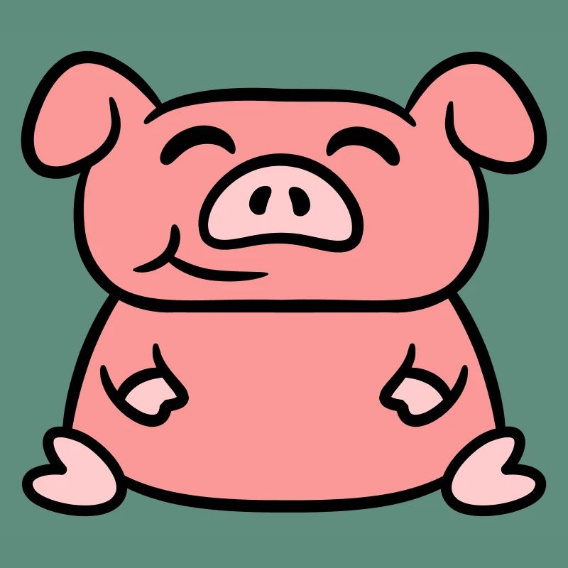Assis Cochon Amour Petit Cochon Mignon