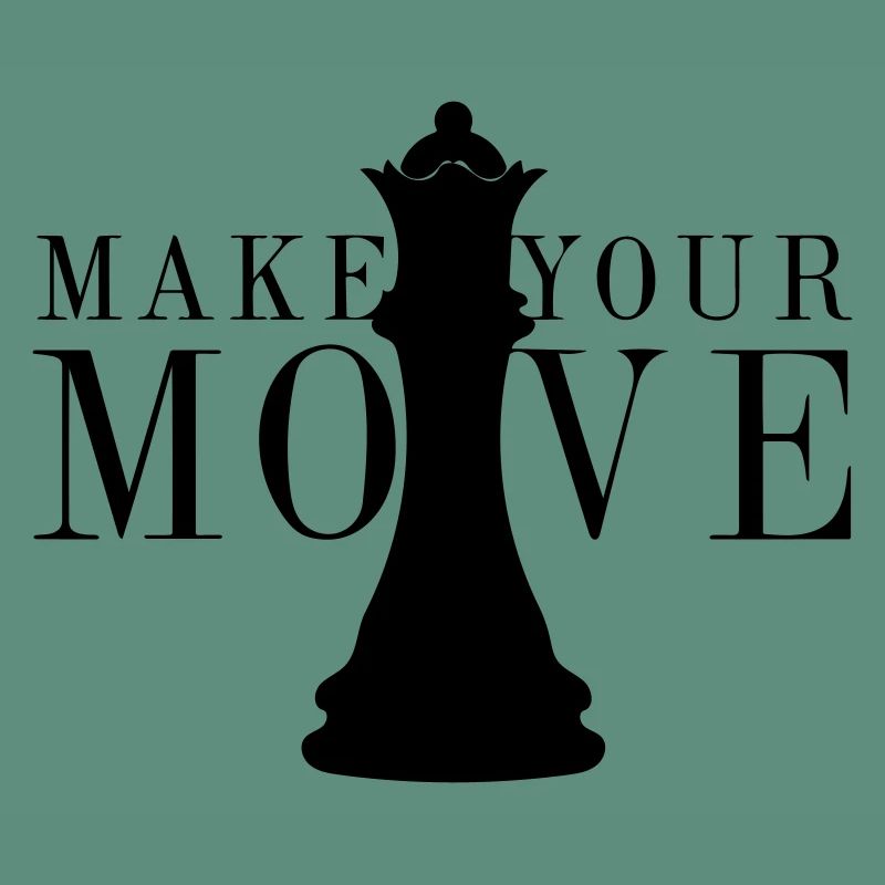 Chess make your move game strategy vintage