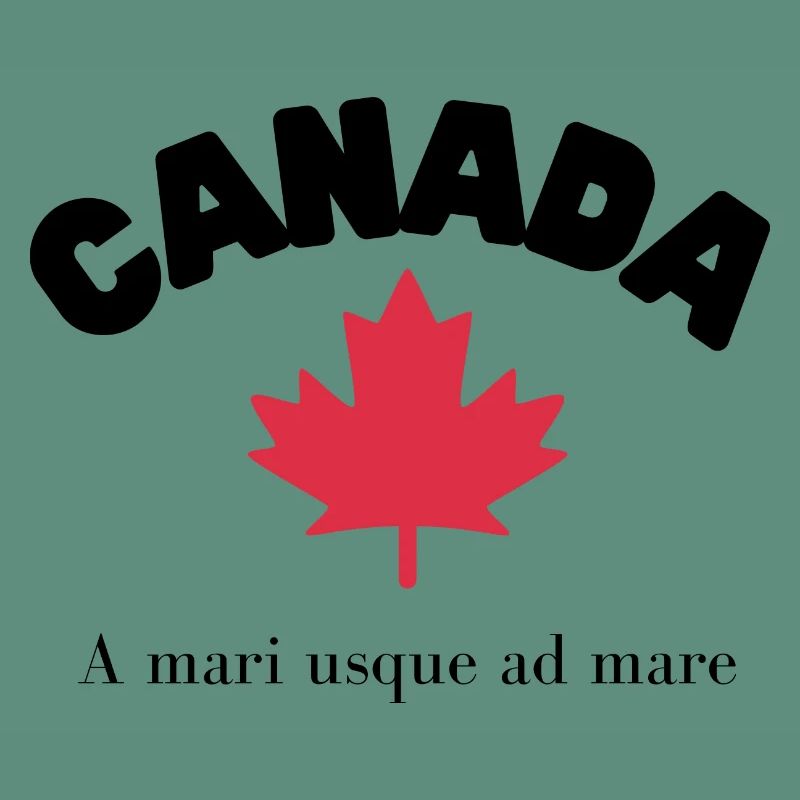 CANADA avec feuille d’érable et devise