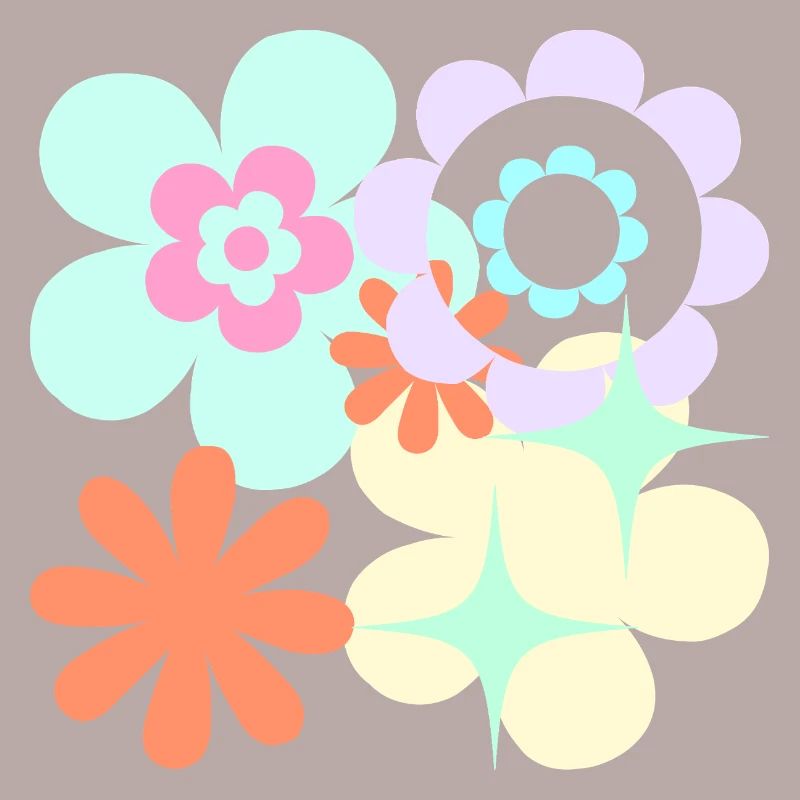 Blossom Pop Retro Pattern