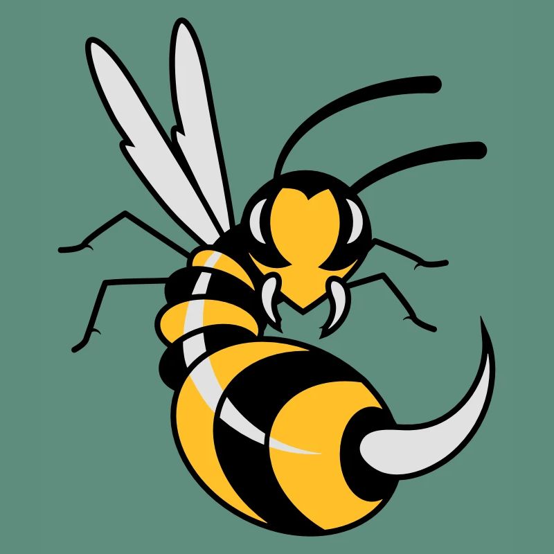 Wasp with giant sting