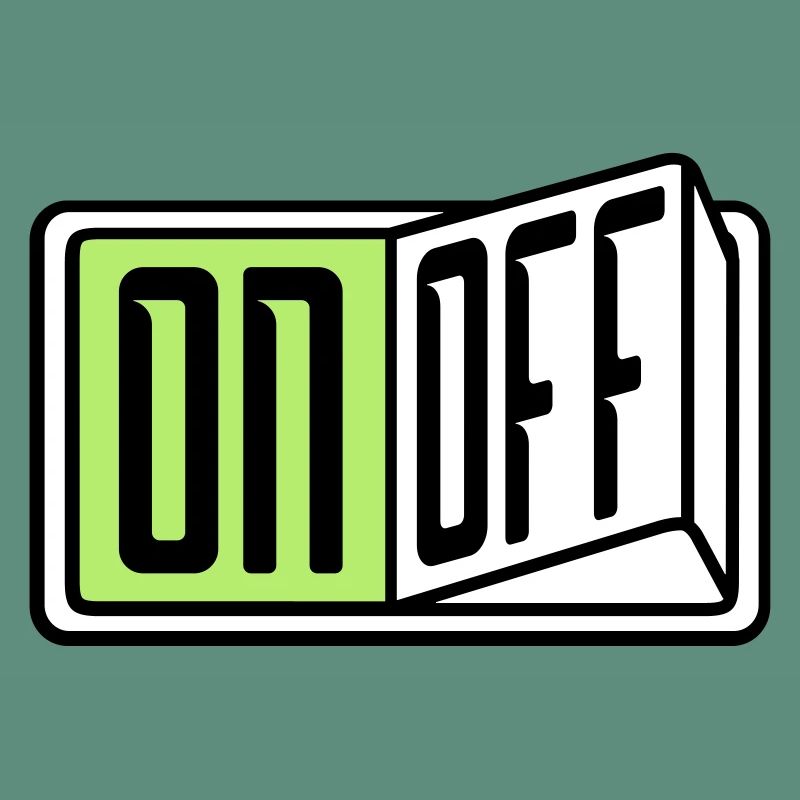 on off switch button button turn off