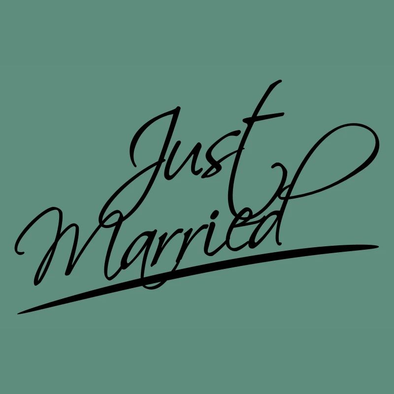 Just Married Logo Design