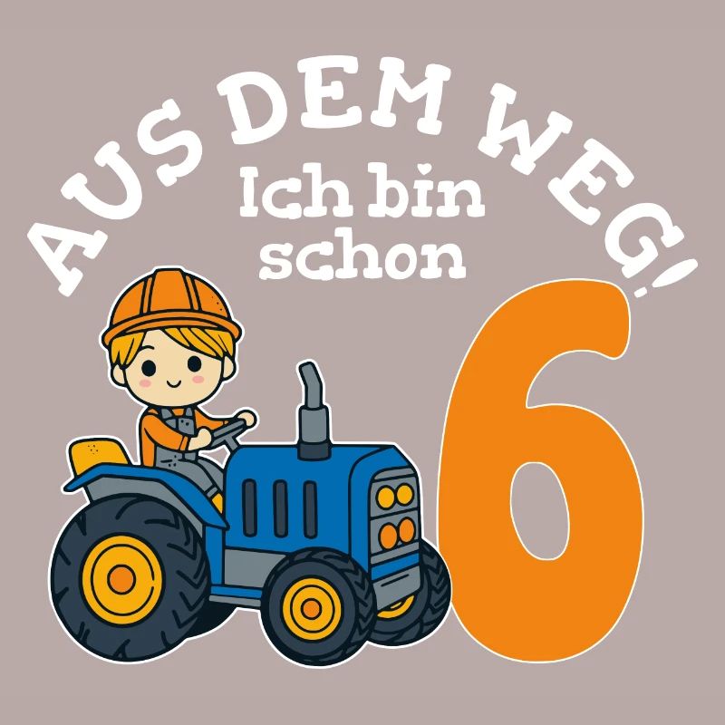 6. Geburtstag Traktor Junge