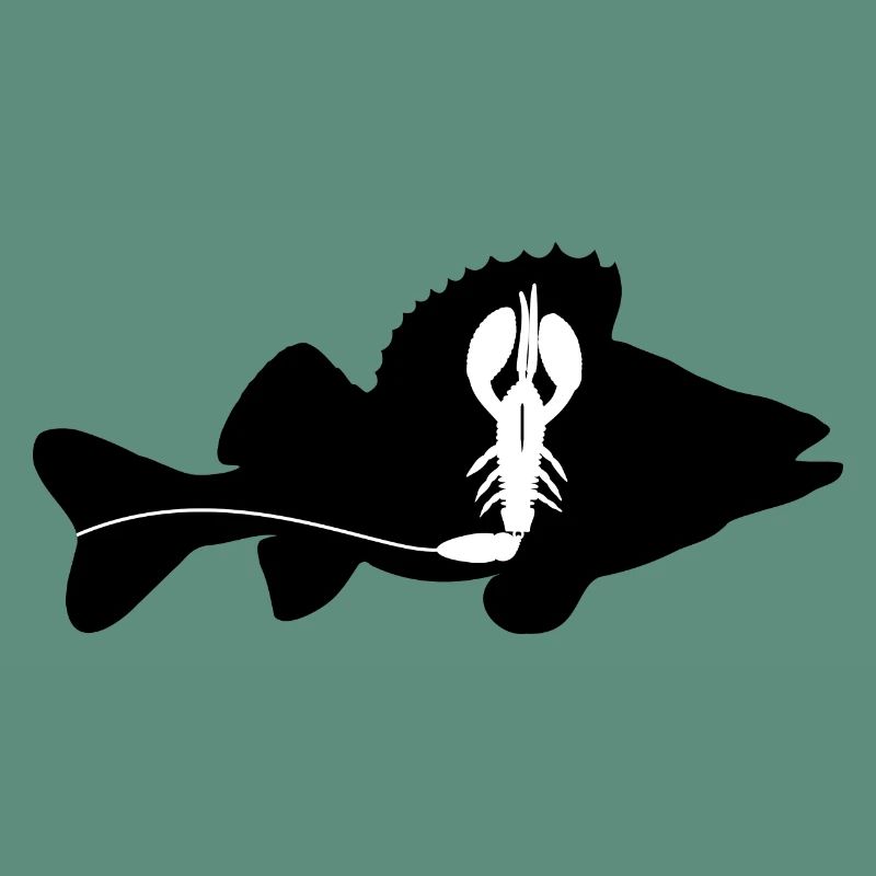 Perch with Creature Bait - black