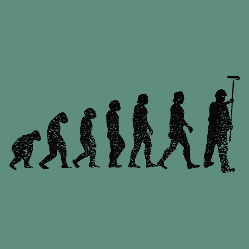 Painter and Varnisher Evolution Brush Painting