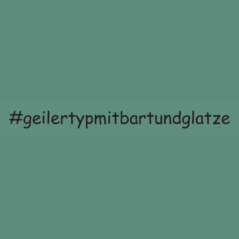 Geiler Typ Mit Bart & Glatze Glatzkopf Bartträger