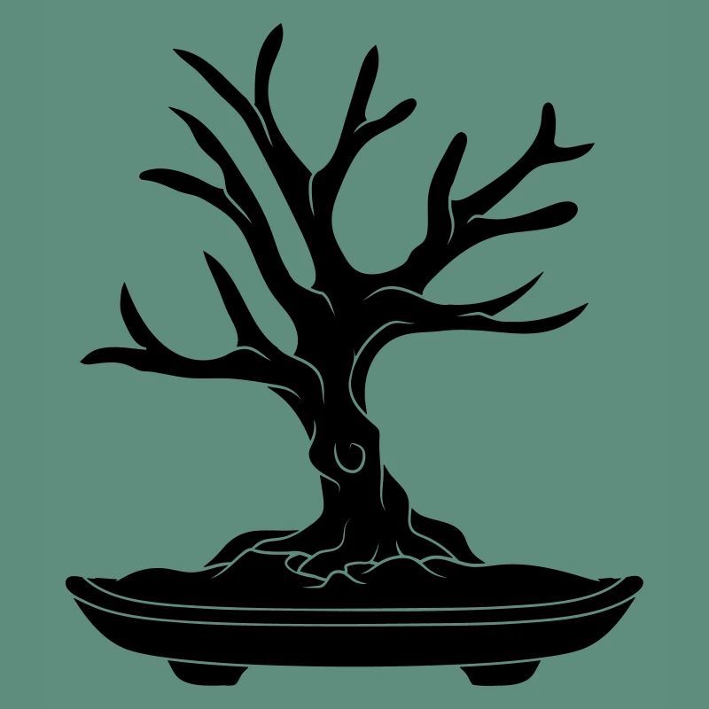 black tree cool bonsai baeumchen without leaves k