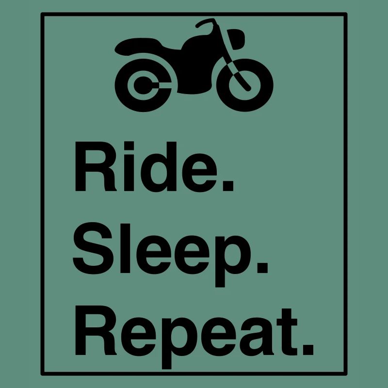 Cool "Ride Sleep Repeat" design for him and her