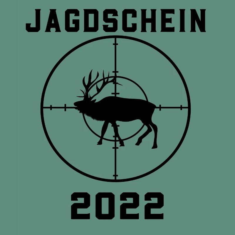 Jagdschein 2022 Jagd grünes Abitur