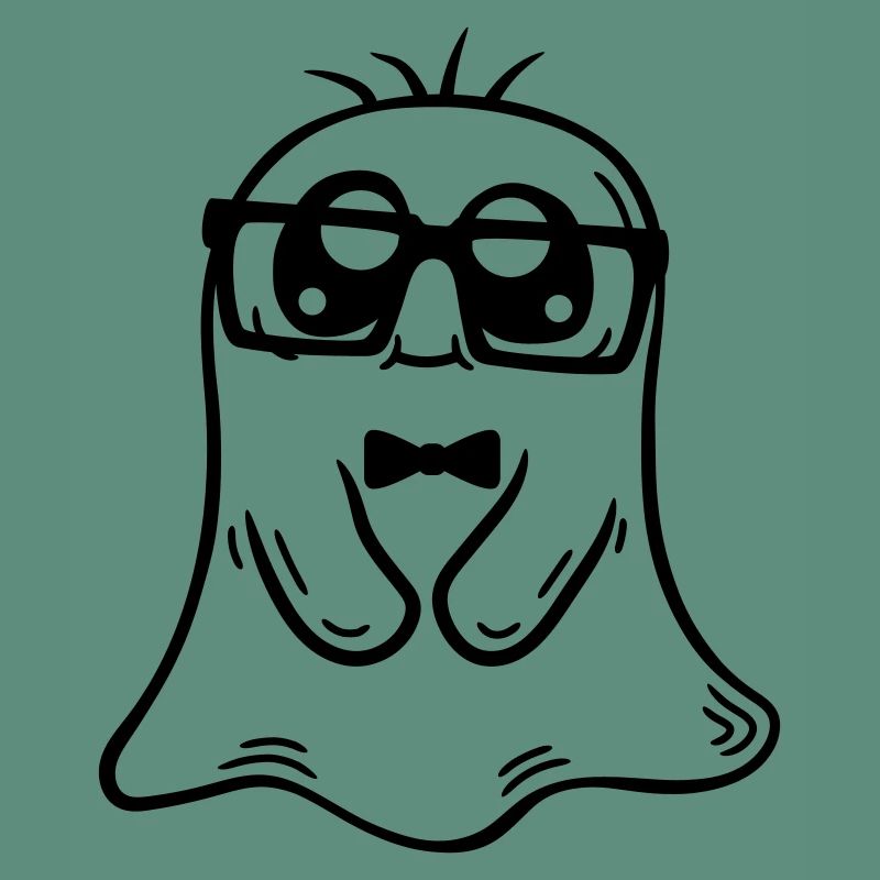 Friendly Nerd Ghost Comic