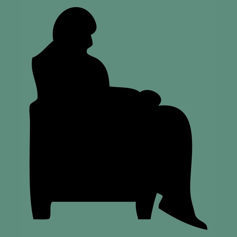 uomo seduto poltrona canape vecchio