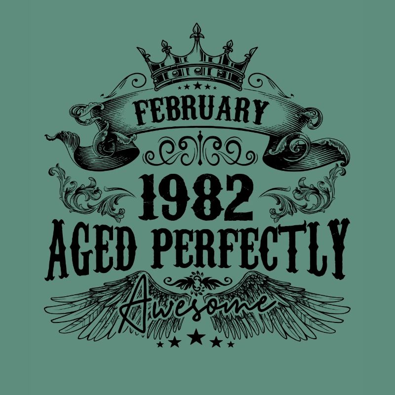 1982 | Februar Aged Perfectly 1982 Geburtstagsgeschenk