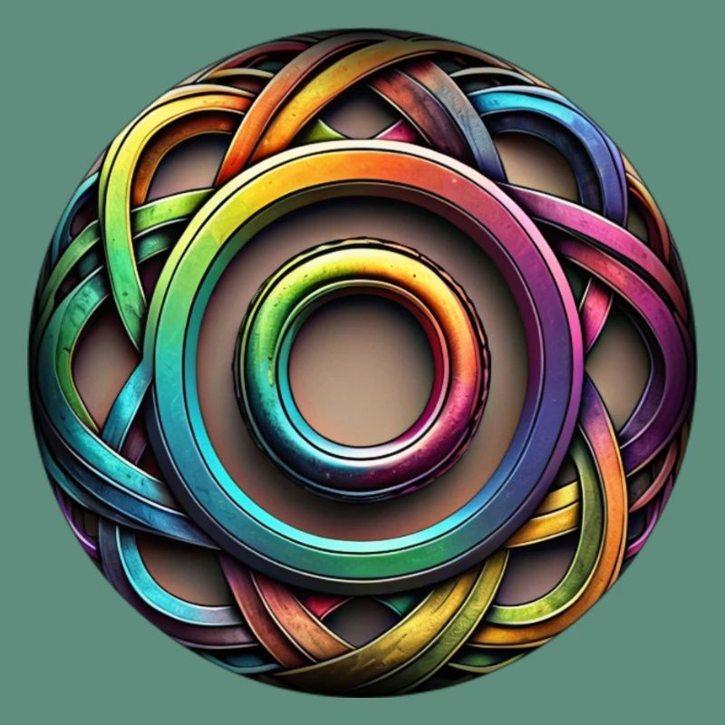 Regenbogen Farben Elemente Knoten