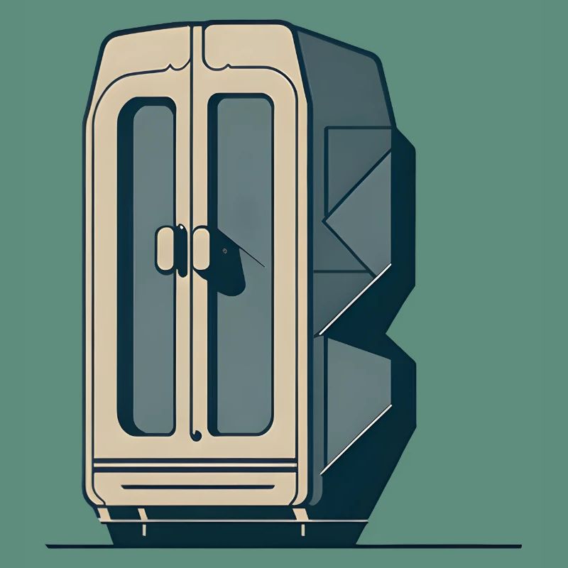Geometric Retro Fridge