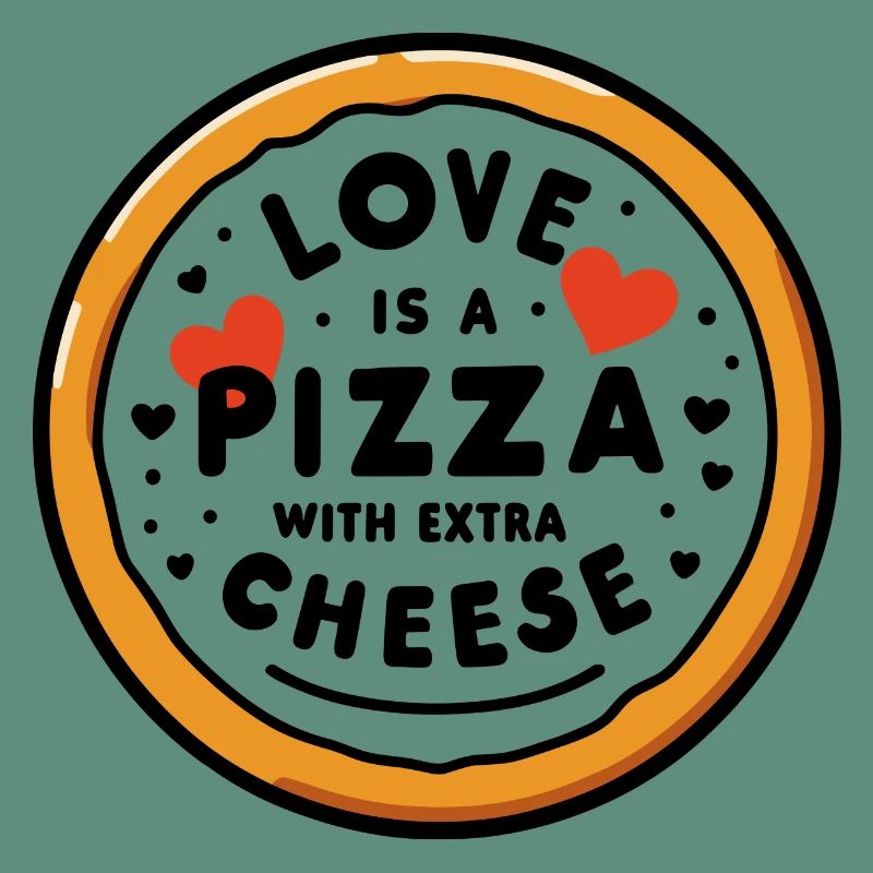 Liebe ist eine Pizza mit extra Käse