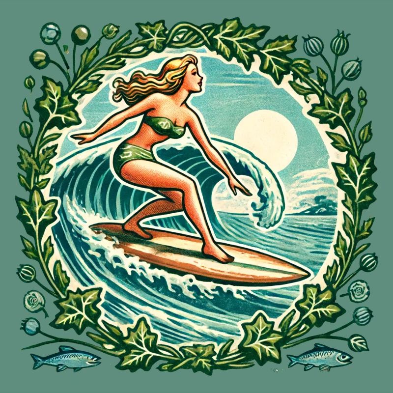 Surfer-Mädchen