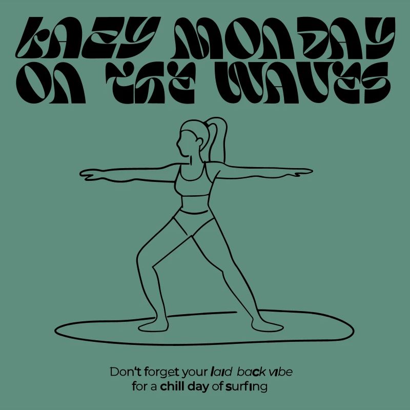 Lazy Monday on the wave / surfer