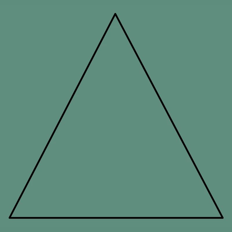 Simple triangle, minimalist, gift idea
