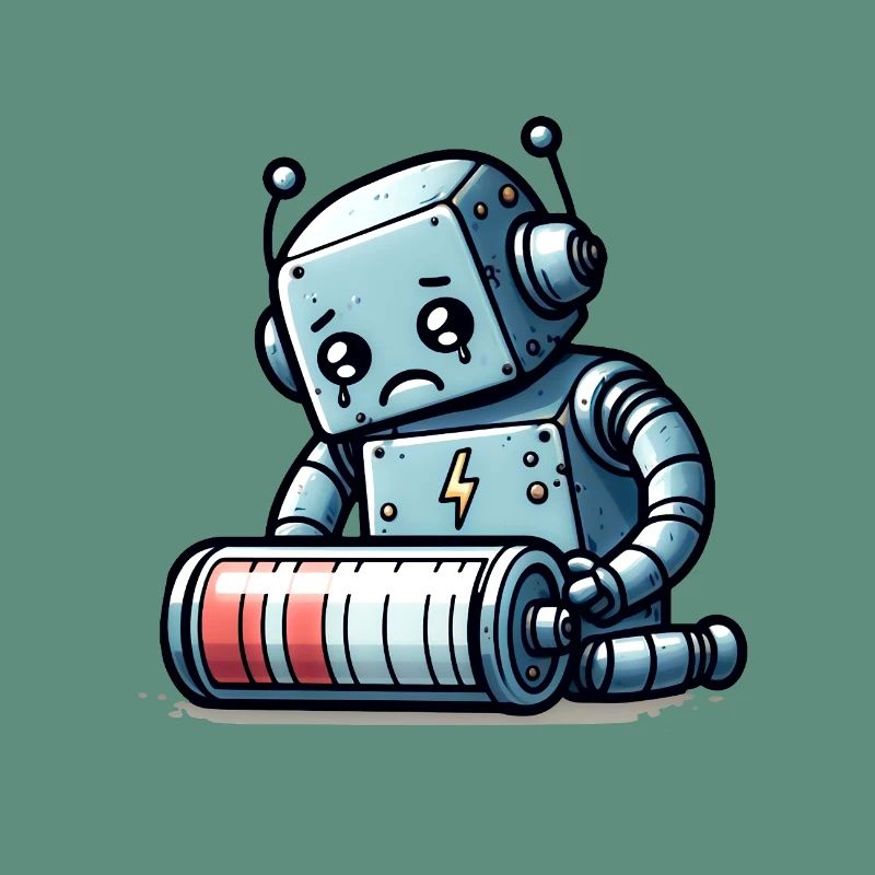Robot Weak Battery Robo-Problems