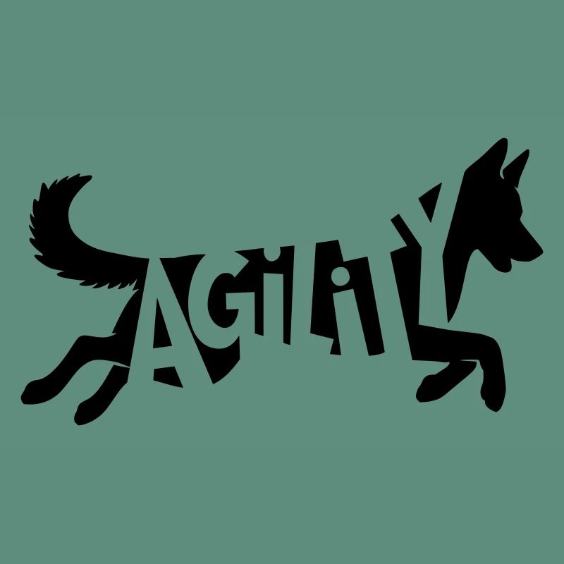Agility Malinois SVG Vector Color Selectable