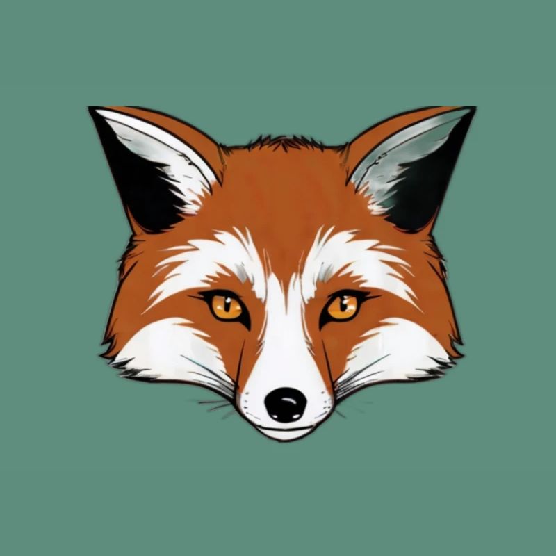 Comic Fox Head