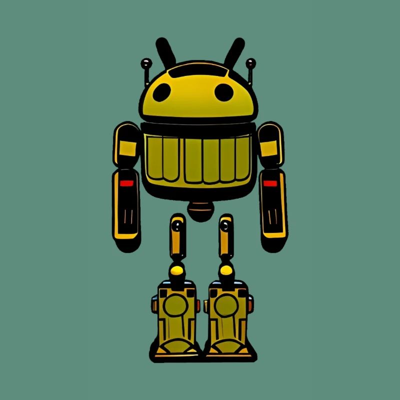 Android Mülleimer Roboter