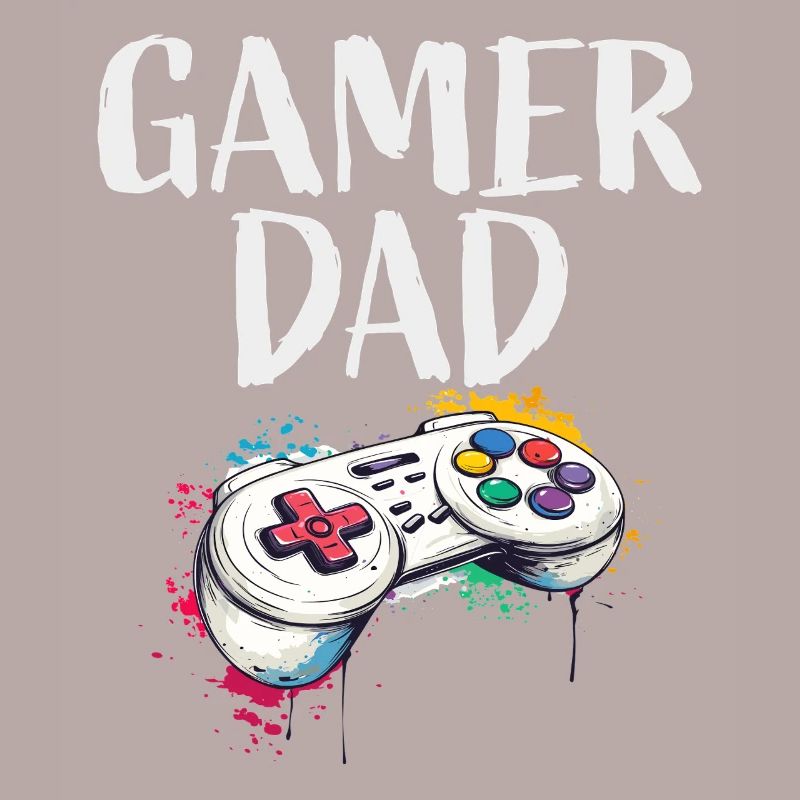 Gamer Dad Controller Kunst