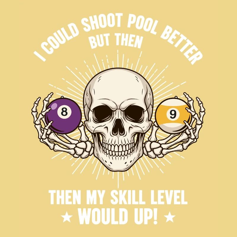 Table de billard de billard Billard Billard Spool Skull