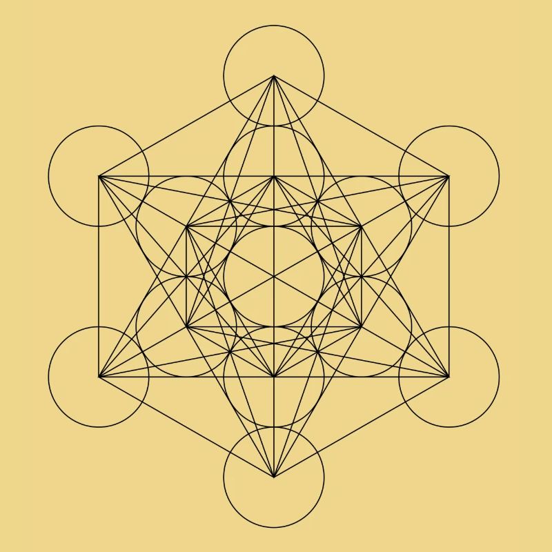 Metatron's Cube Black