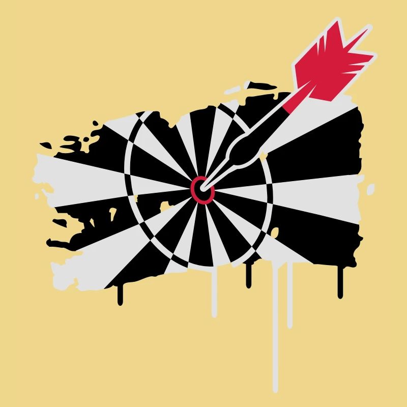 A dartboard with dart