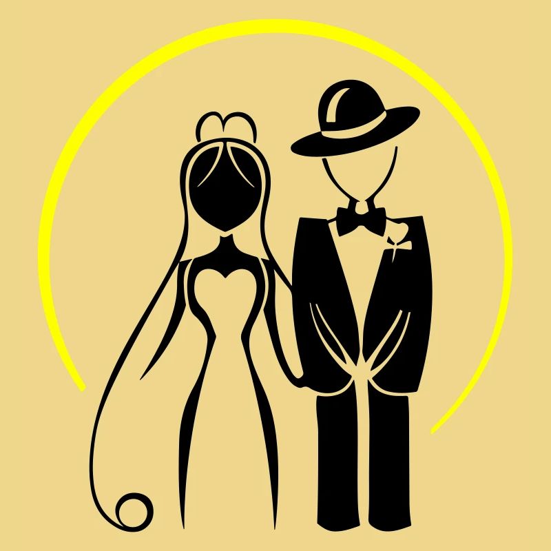 Brautpaar Ehepaar Hochzeit