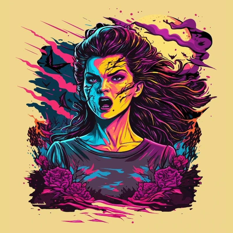 Dunkles Zombie-Mädchen