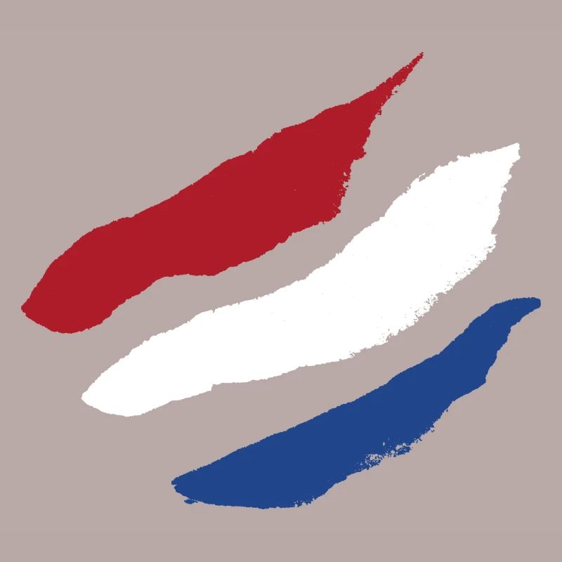 Drapeau des Pays-Bas - Rayures Brosse