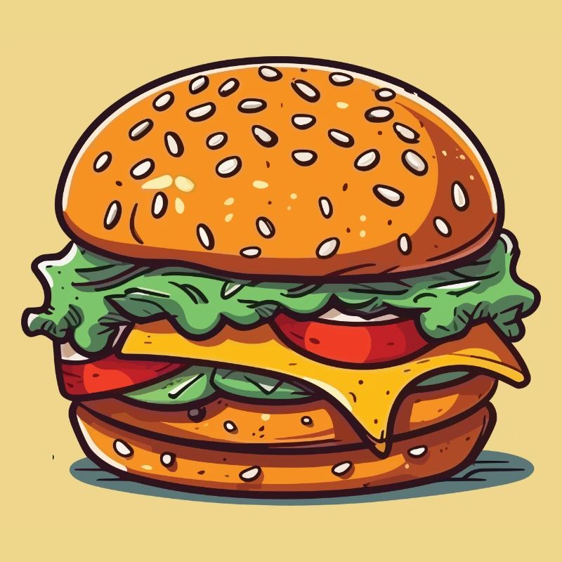 A huge burger