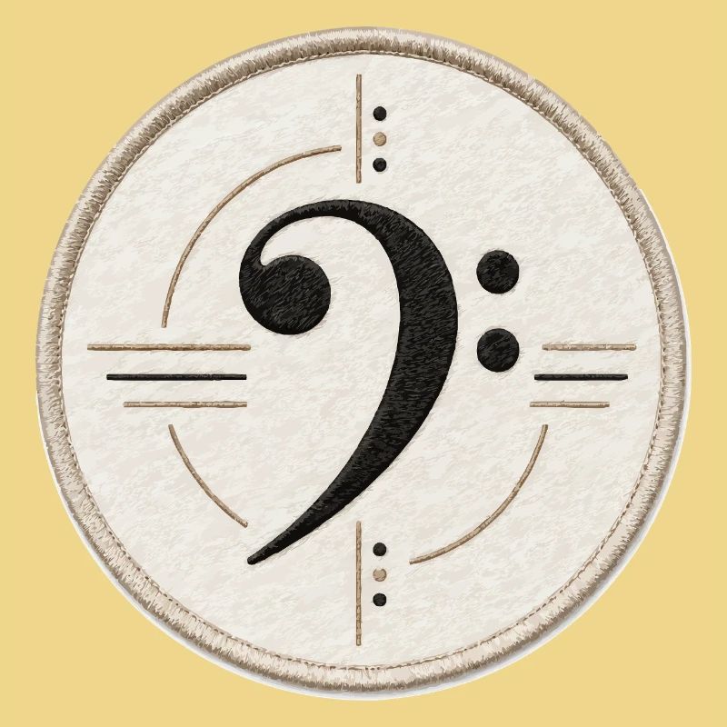 Clé de fa sur le patch